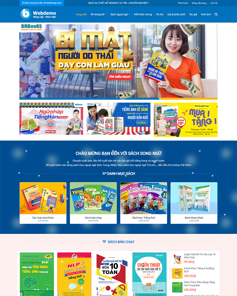 WEB BÁN SÁCH ( BOOK) MẪU 01