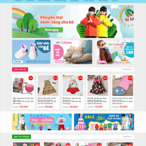 MẪU WEBSITE BÁN ĐỒ TRẺ EM (BABY SHOP)