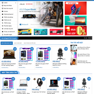 MẪU WEBSITE BÁN ĐỒ CÔNG NGHỆ, MÁY TÍNH